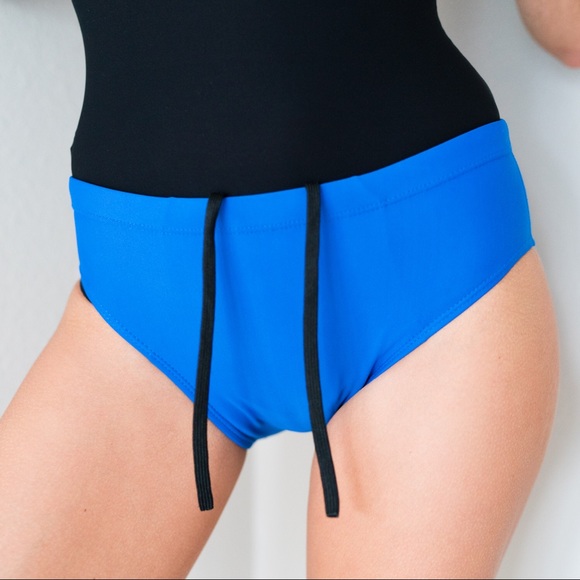 Vintage Swim Sporty Boy Shorts Bikini Swim Bathing Suit Poshmark